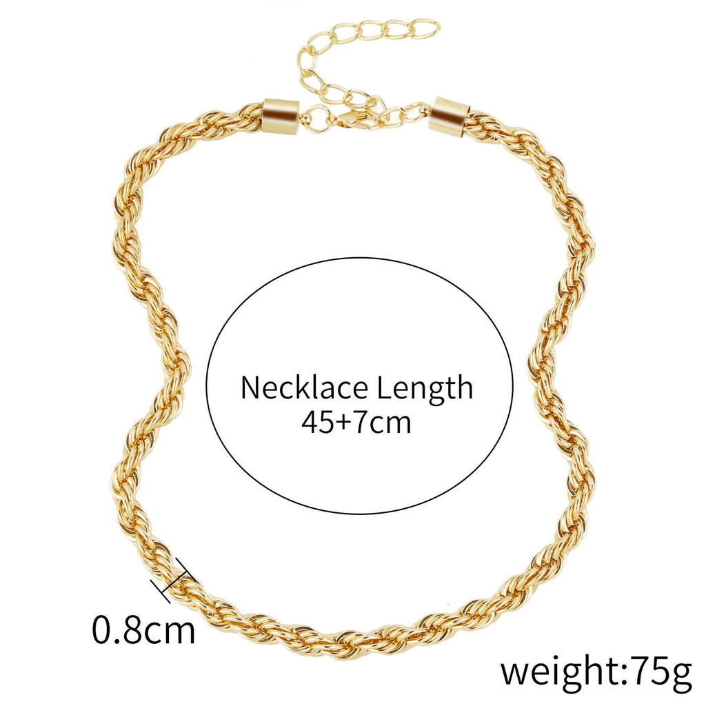 Necklace Female Twist Chain Necklace