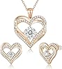 Forever Love Heart Necklace – S925 Silver with Birthstone