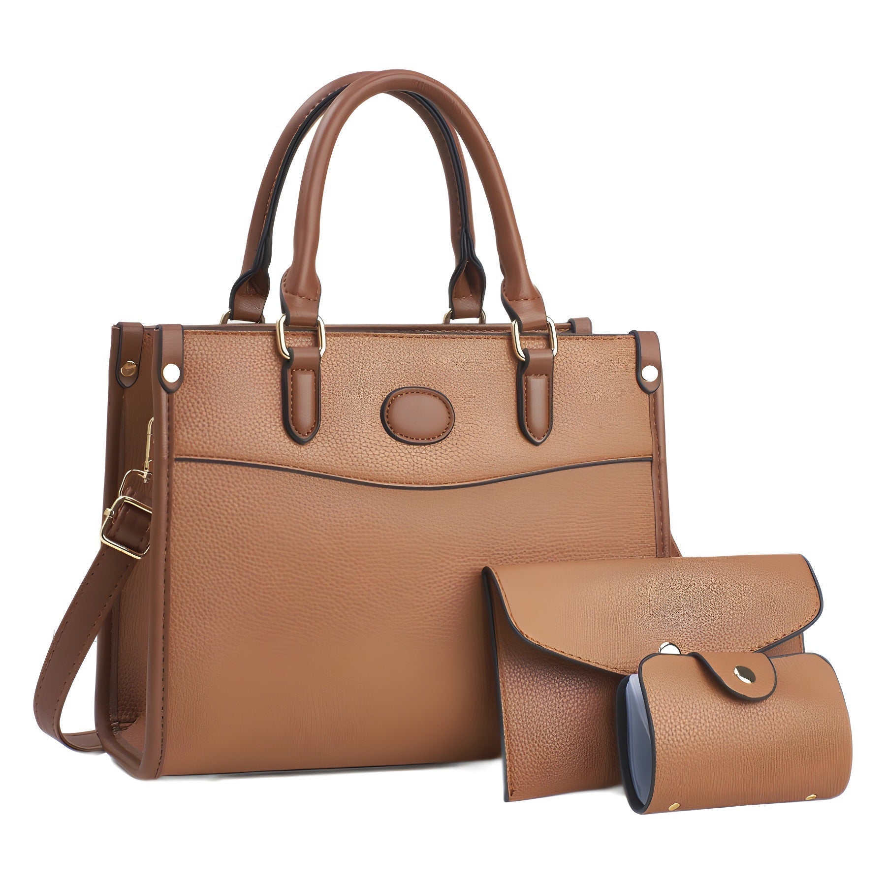 Stylish Three-Piece Shoulder Bag Set For Women Mother-and-Child Bags