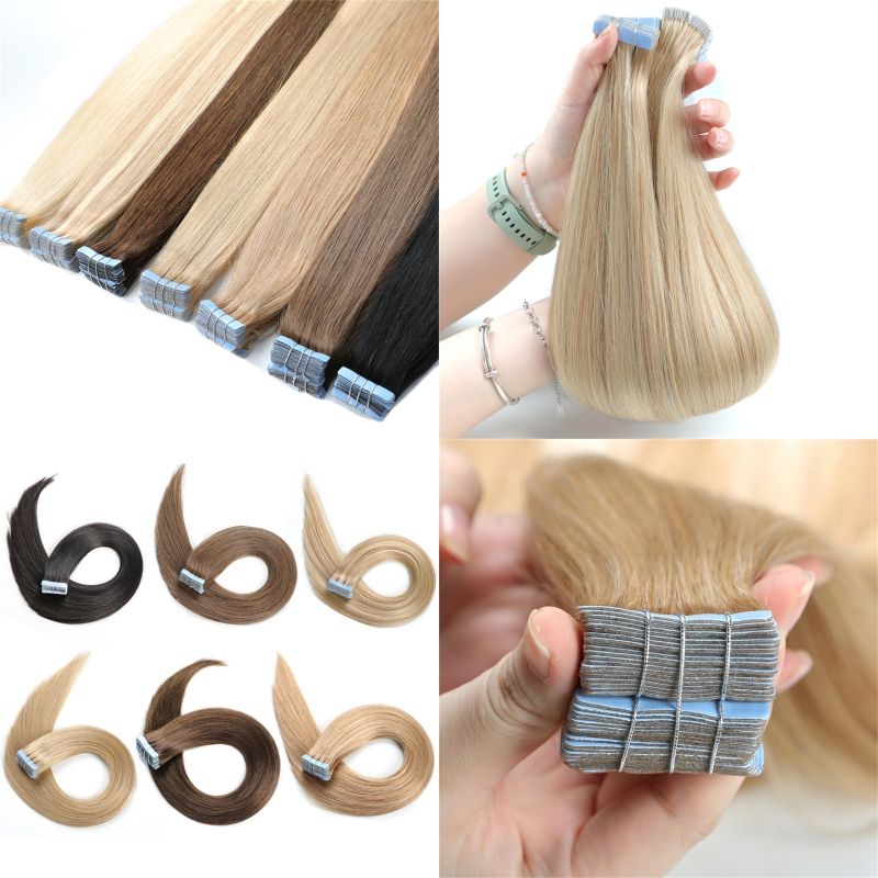 Double Drawn Virgin Hair Extensions – Invisible Weft, Seamless 20”