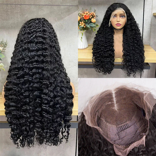 Burmese Curly Glueless Wig Human Hair SDD
