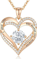 Forever Love Heart Necklace – S925 Silver with Birthstone